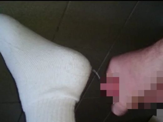 Amateurvideo Weisse Socken von nylonjunge